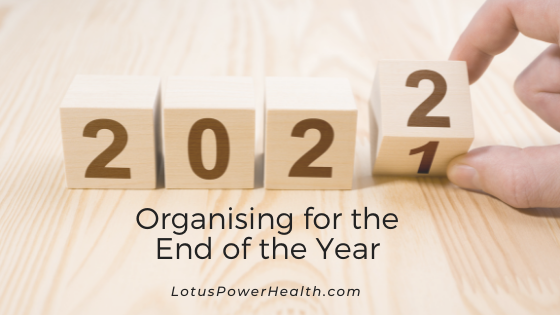 Organising for the End of the Year